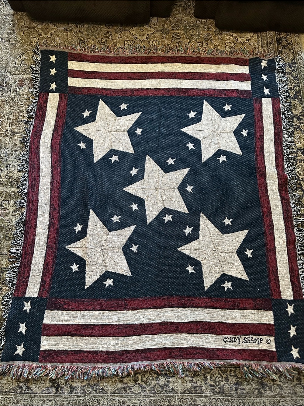 Long May It Wave Throw Blanket